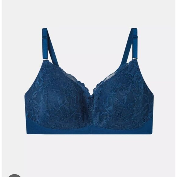 NWT TORRID | Dream Wirefree Bra Teal Blue Green Sz 46DD - Picture 2 of 7